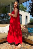 Gabriella Tie Shoulder Dress Chilli